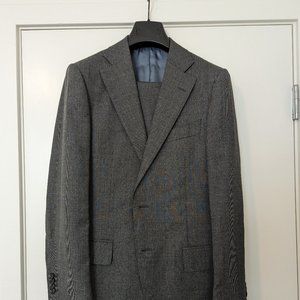 SuitSupply Lazio Grey Plain 38R, 32x30 Suit